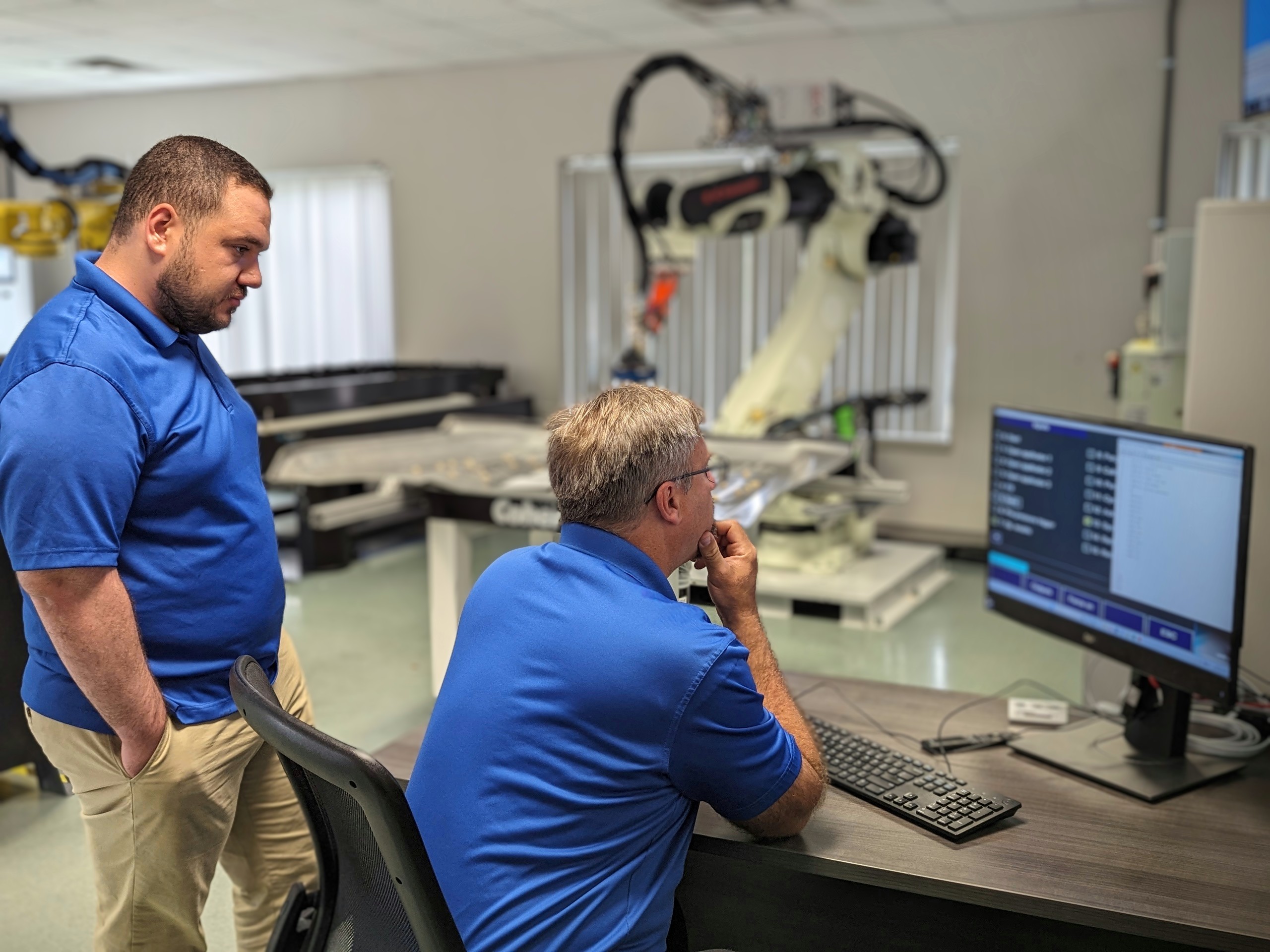 Robot programming is managed by the experienced Dispensing System Engineering Team at Coherix.