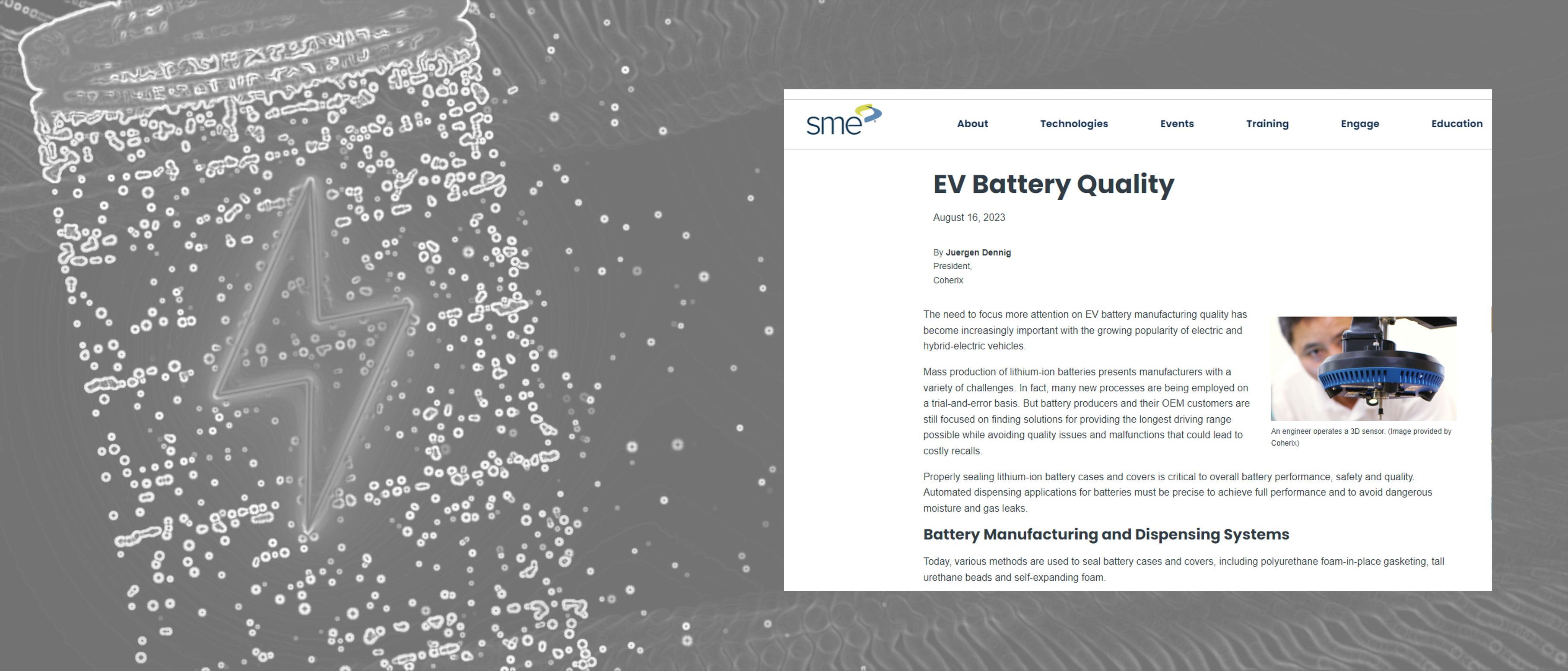 SME Magazine - EV Battery Quality