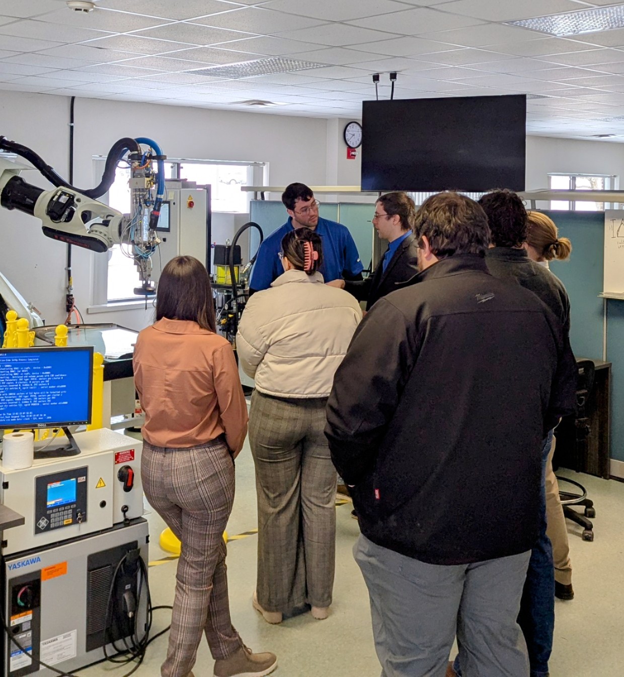 Eastern Michigan University Engineers at Coherix dispensing lab